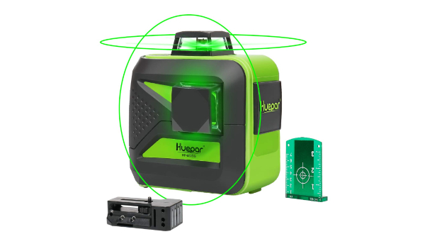 2 x 360 Niveau laser croix vert HUEPAR 602CG