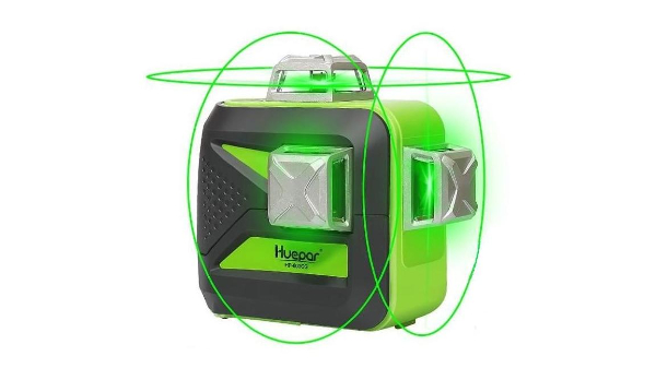 3×360 Niveau laser croix vert HUEPAR 603CG