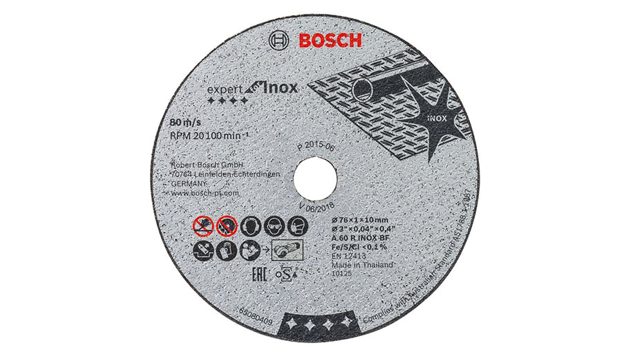 avis et prix Bosch 2608601520 Disque à tronçonner expert for inox A 60 R inox BF 76 mm x 1 mm x 10 mm