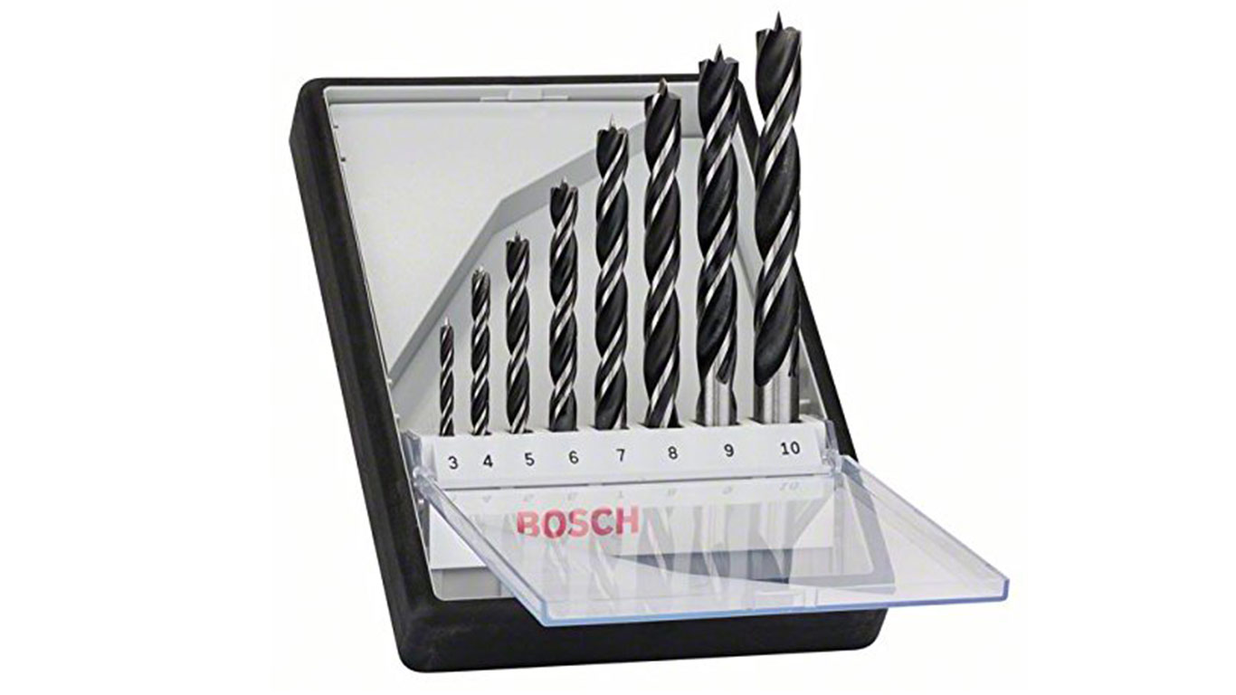 Bosch 2607010533 Assortiment de mèches hélicoïdales à bois Ø 3/4/5/6/7/8/9/10 mm Bosch 2607010533 Assortiment de mèches hélicoïdales à bois Ø 3/4/5/6/7/8/9/10 mm