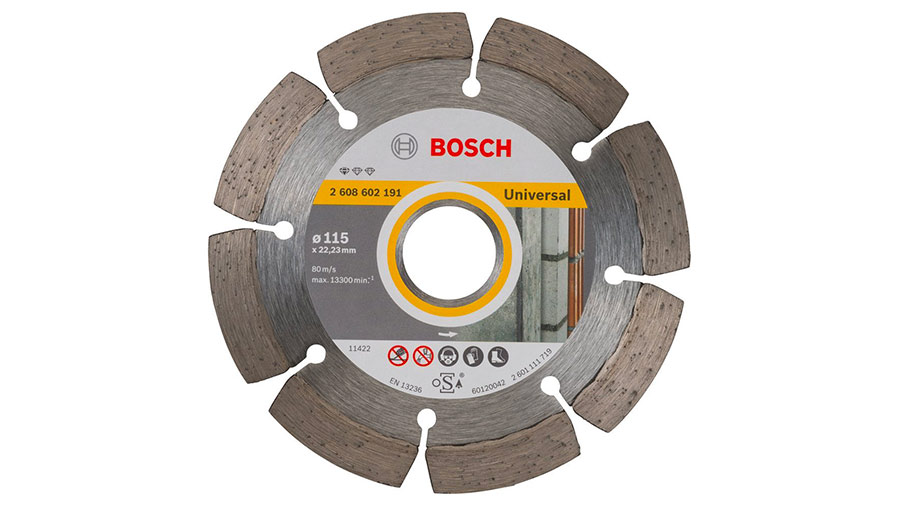  Bosch 2608602191 Disque à tronçonner diamanté standard for universal 115 x 22,23 x 1,6 x 10 mm 