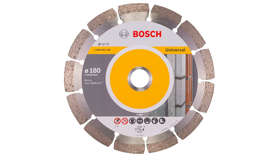 Bosch 2608602194 Disque à tronçonner diamanté standard for universal 180 x 22,23 x 2 x 10 mm