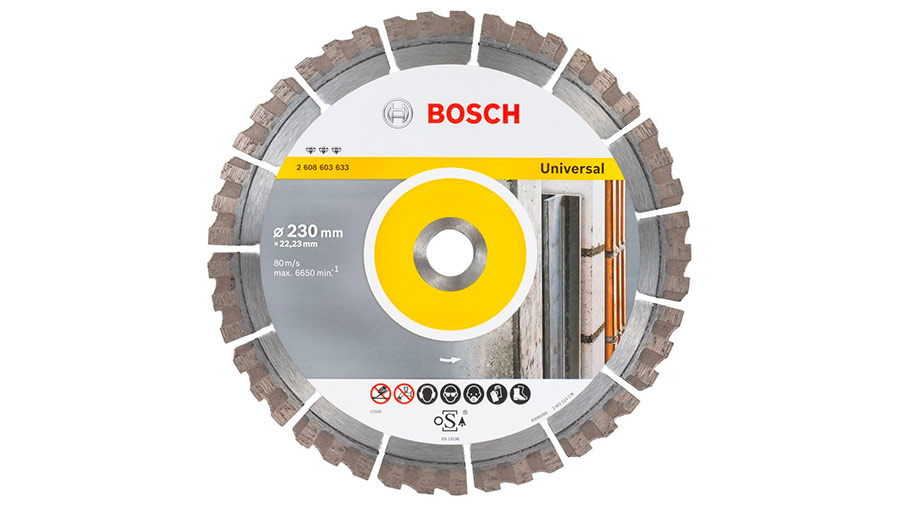 Bosch 2608603633 Disque à tronçonner diamanté best for universal 230 x 22,23 x 2,4 x 15 mm