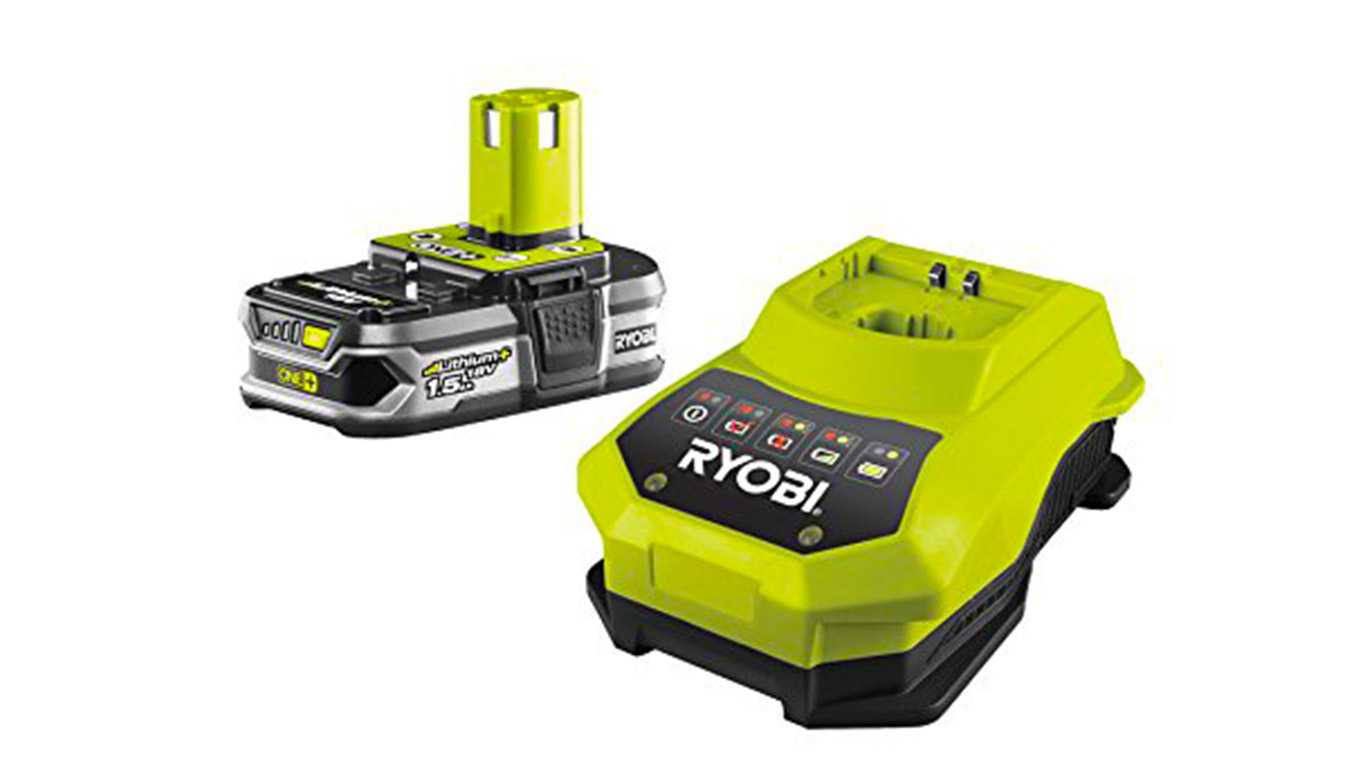 Ryobi RBC18L15 Chargeur 1 h et batterie lithium-ion 18 V 1,5 Ah Ryobi RBC18L15 Chargeur 1 h et batterie lithium-ion 18 V 1,5 Ah