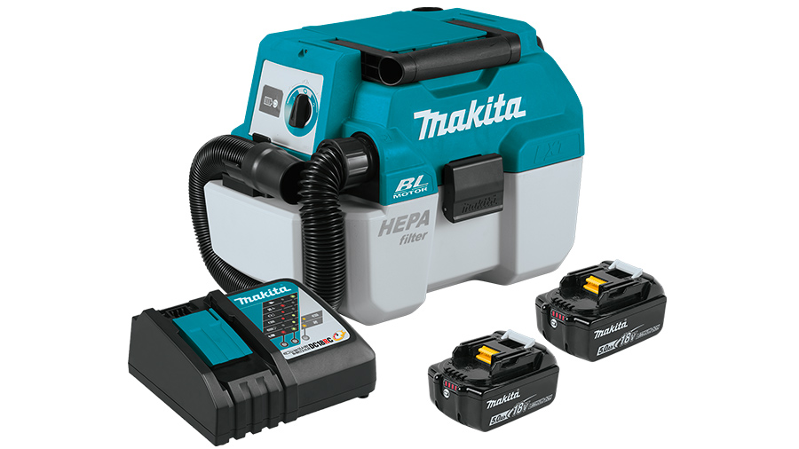 Aspirateur de chantier sans fil Makita XCV11T à poussières et à eau