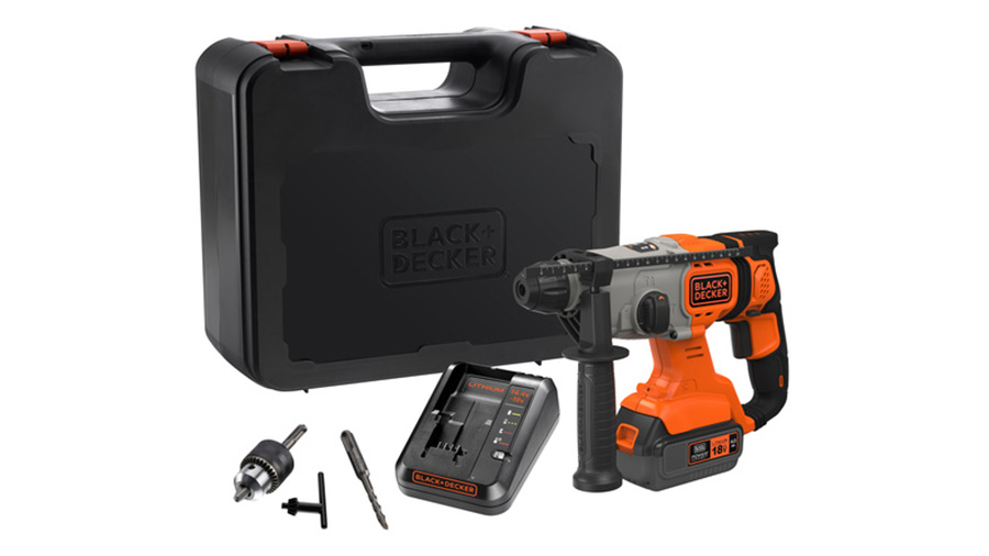 marteau perforateur SDS+ Sans fil 18 V BCD900BM1K-QW BLACK+DECKER 