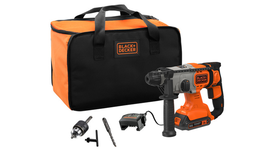 marteau perforateur SDS+ Sans fil 18 V BCD900D1S-QW BLACK+DECKER 