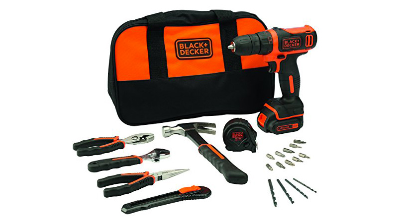 Black + Decker BDCDD12HTSA-QW Perceuse visseuse avec 20 outils