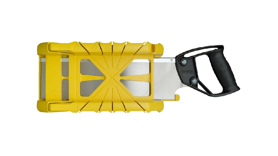 Boite à coupe holster en plastique + scie à dos intégrée Stanley 1-19-800 Boite à coupe holster en plastique + scie à dos intégrée Stanley 1-19-800