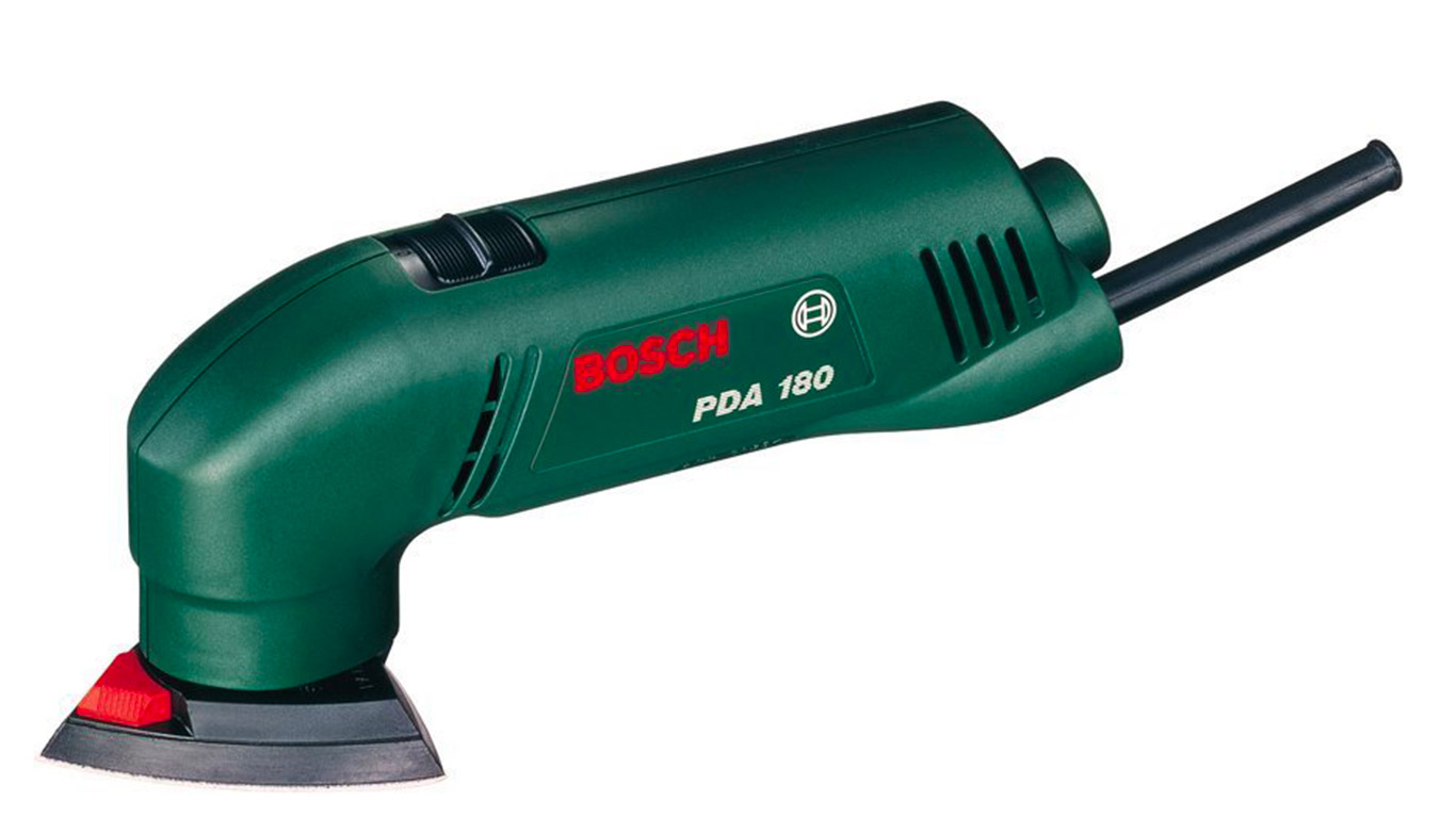 Bosch Ponceuse Delta "Easy" PDA 180 avec 3 feuilles abrasives 0603339003 