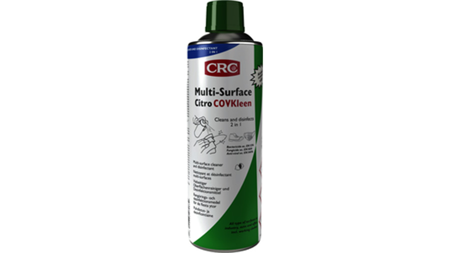Spray nettoyant désinfectant bactéricide multi-surfaces Citro COVkleen CRC-industries Spray nettoyant désinfectant bactéricide multi-surfaces Citro COVkleen CRC-industries