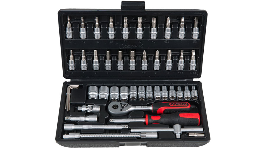 KS TOOLS 917.0648 Coffret de douilles F6 ¼’’ CHROMEmat, 47 pièces