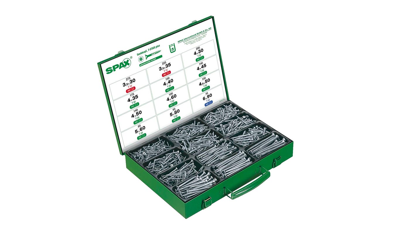 Coffret de vis SPAX 1700 pièces WIROX 4000009161009