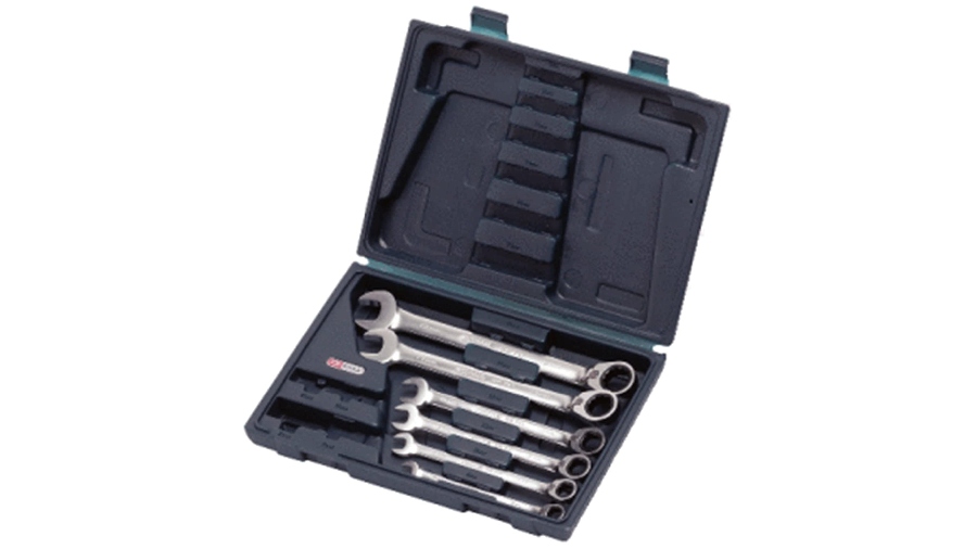 Coffret clés mixtes à cliquet réversible GEARplus KS Tools 8-10-12-13-17-19 mm 503.446