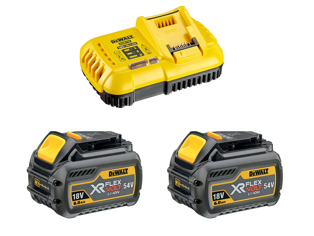 Kit de démarrage 1 chargeur rapide + 2 batteries 54V XR FLEXVOLT 6Ah Li-Ion