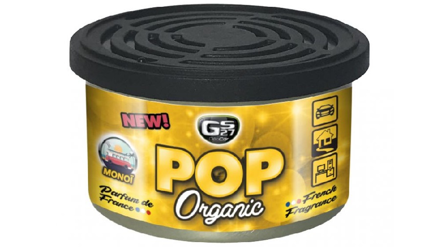 Désodorisant auto Pop Organic à poser parfum monoï GS27 AC280302