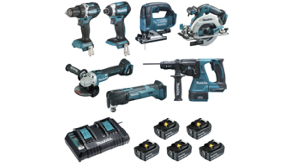 Ensemble de 7 machines Makita DLX7014PTJ Ensemble de 7 machines Makita DLX7014PTJ