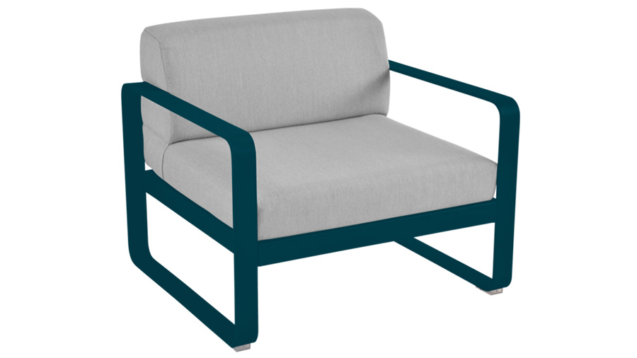 Fauteuil BELLEVIE Fermob bleu acapulco