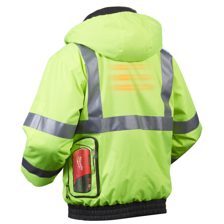 Blouson chauffant milwaukee Haute Visibilité 3M.