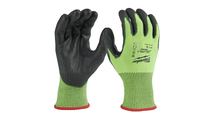 Gants de protection Milwaukee haute visibilité anti-coupure niveau 5/E 4932479931 taille S/7