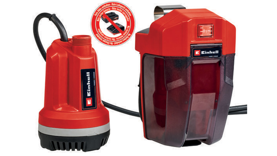 pompe immergée sur batterie pour collecteur d’eau de pluie GE-PP 18 RB LI-SOLO Einhell