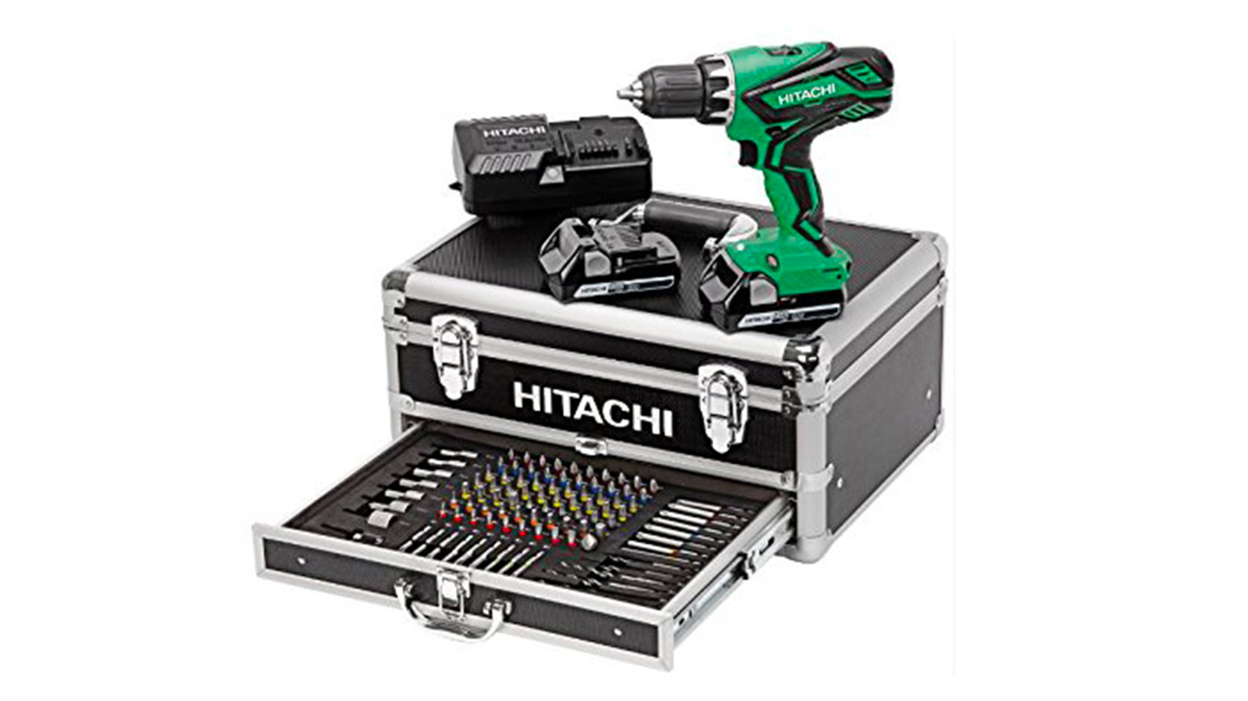 HITACHI Perceuse Visseuse 18V 2,5Ah + 100 accessoires - KC18DJLF pas cher HITACHI Perceuse Visseuse 18V 2,5Ah + 100 accessoires - KC18DJLF pas cher