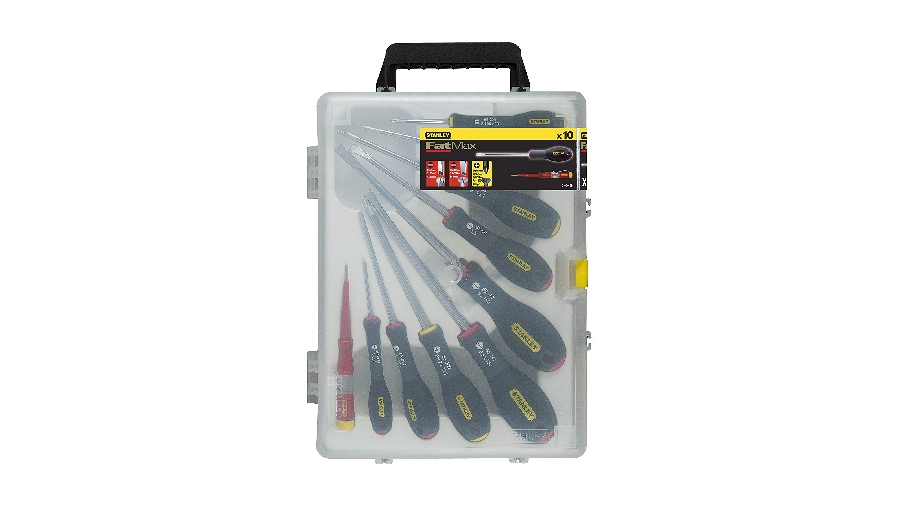 Jeu de 10 tournevis électricien/mécanicien/phillips/testeur Stanley FATMAX 0-65-439 Jeu de 10 tournevis électricien/mécanicien/phillips/testeur Stanley FATMAX 0-65-439