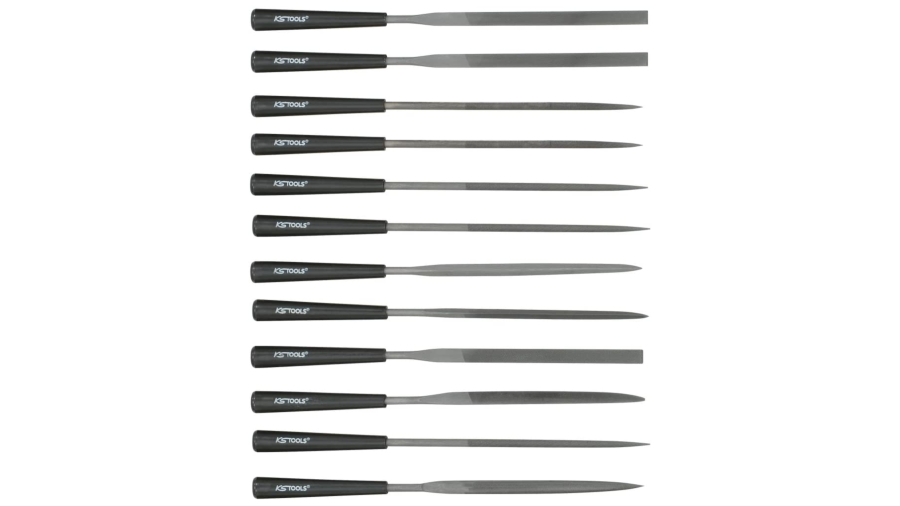 Jeu de 12 limes à aiguilles KS Tools 140.3050 Jeu de 12 limes à aiguilles KS Tools 140.3050