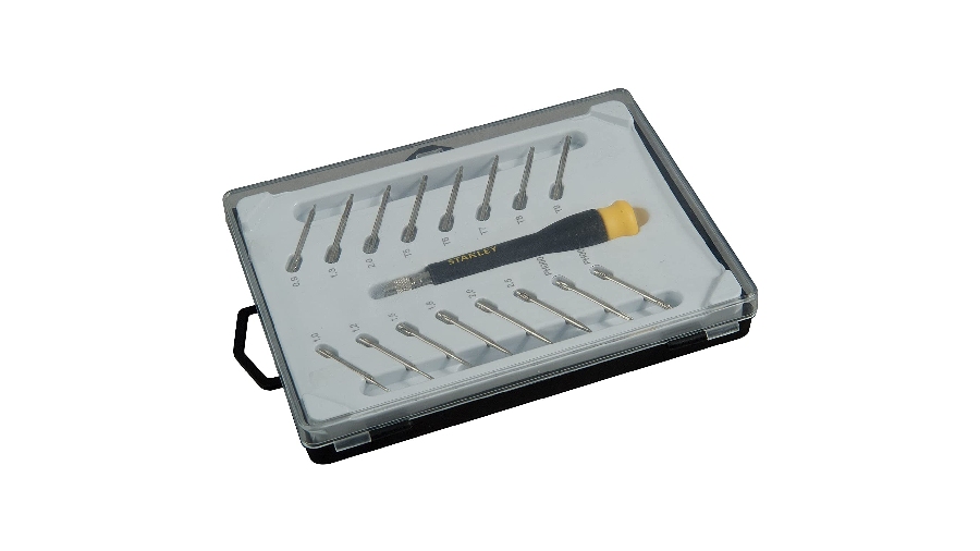 Jeu de 16 micro tournevis multilames fente/phillips/hexagonal/torx Stanley STHT0-62633 Jeu de 16 micro tournevis multilames fente/phillips/hexagonal/torx Stanley STHT0-62633