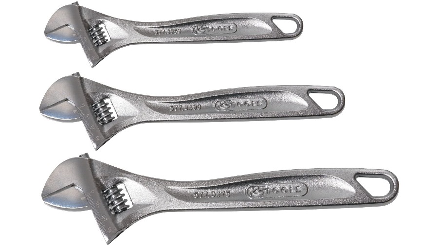 Jeu de 3 clés à molette KS Tools 577.0399 Jeu de 3 clés à molette KS Tools 577.0399