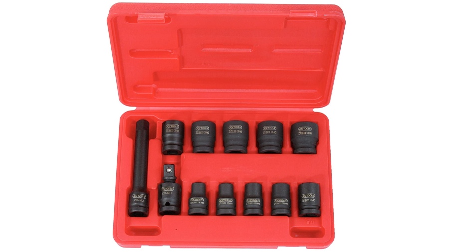 Jeu de douilles à chocs 6 pans 1/2'' KS Tools 515.0112