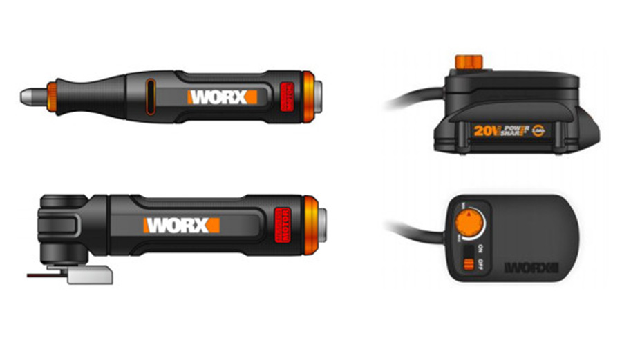 kit d’outils rotatifs sans fil 20 V WX990 WORX kit d’outils rotatifs sans fil 20 V WX990 WORX