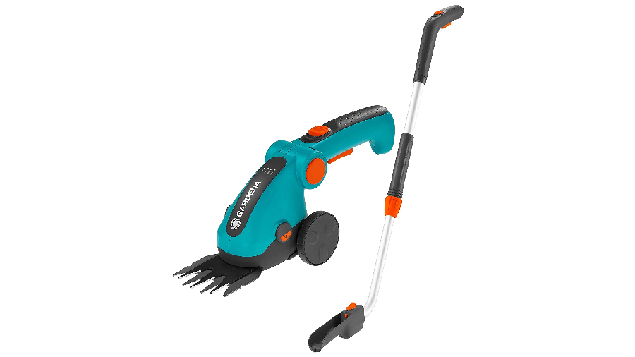 Kit complet de cisaille à gazon avec manche télescopique et roues GARDENA ComfortCut Li 9858-20