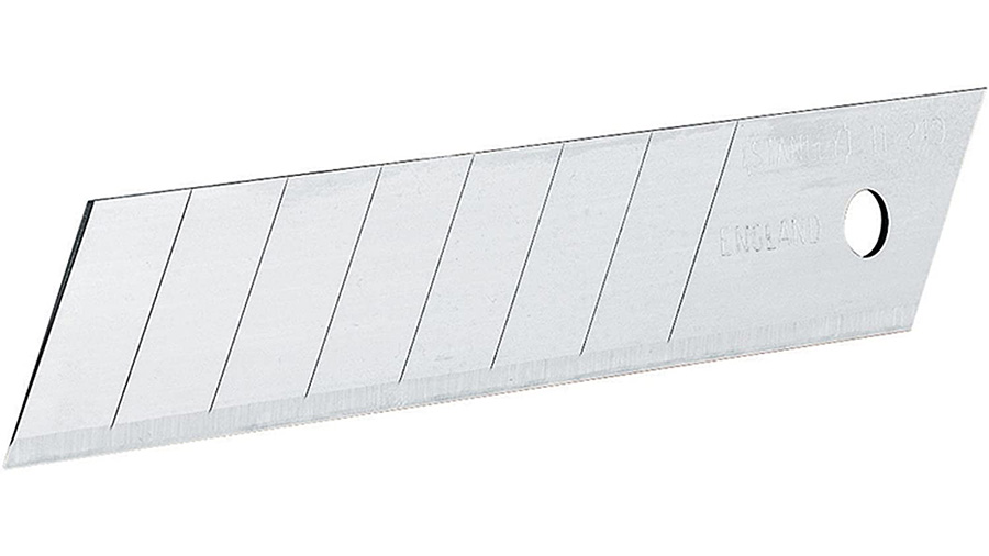 Lame de cutter Stanley 2-11-301 sécable en 7 segments pack de 5 lames 18 mm
