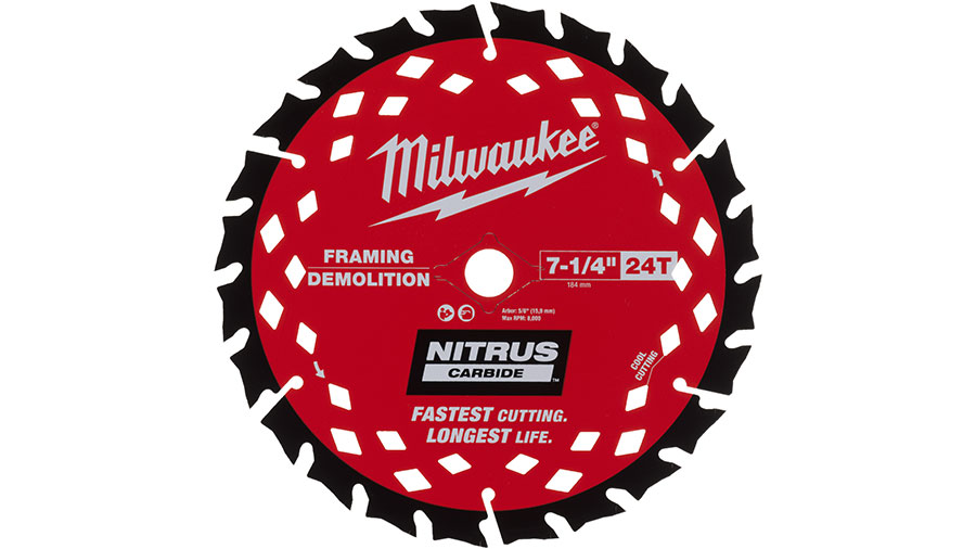Lame scie circulaire Nitrus Carbide Milwaukee 