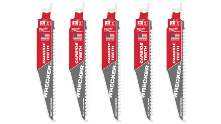 Lame scie sabre Milwaukee WRECKER TCT 150 48005541 5 pièces