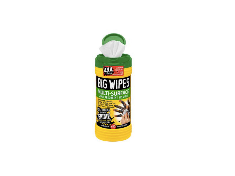 Tube de 80 lingettes MULTI SURFACE BIG WIPES