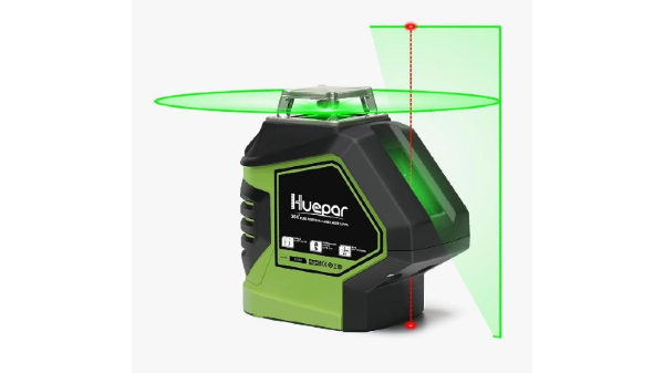 Niveau laser croix vert avec 2 points laser HUEPAR 621CG