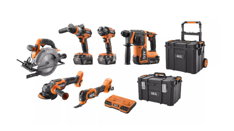 pack combo 6 outils PRO18 V Brushless AEG6CKBL1-603MS AEG pack combo 6 outils PRO18 V Brushless AEG6CKBL1-603MS AEG