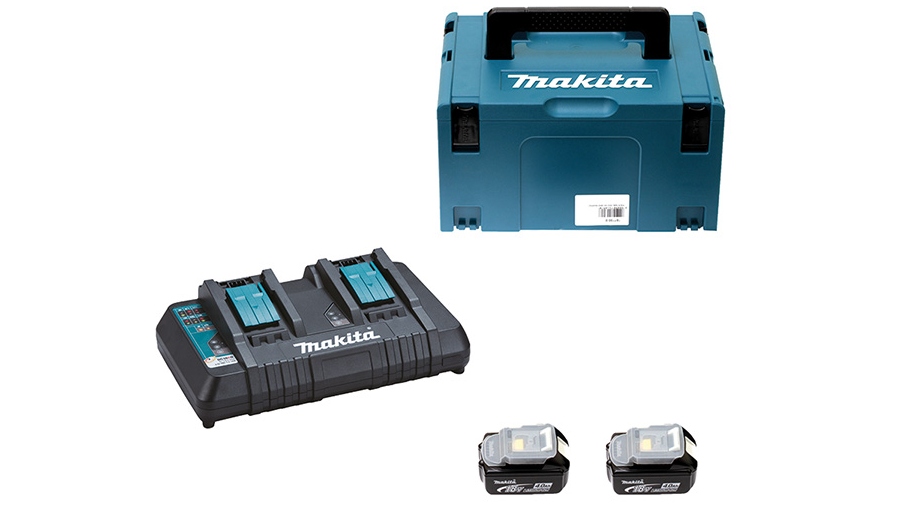 Pack énergie 2 batteries + 1 chargeur double Makita 197504-2