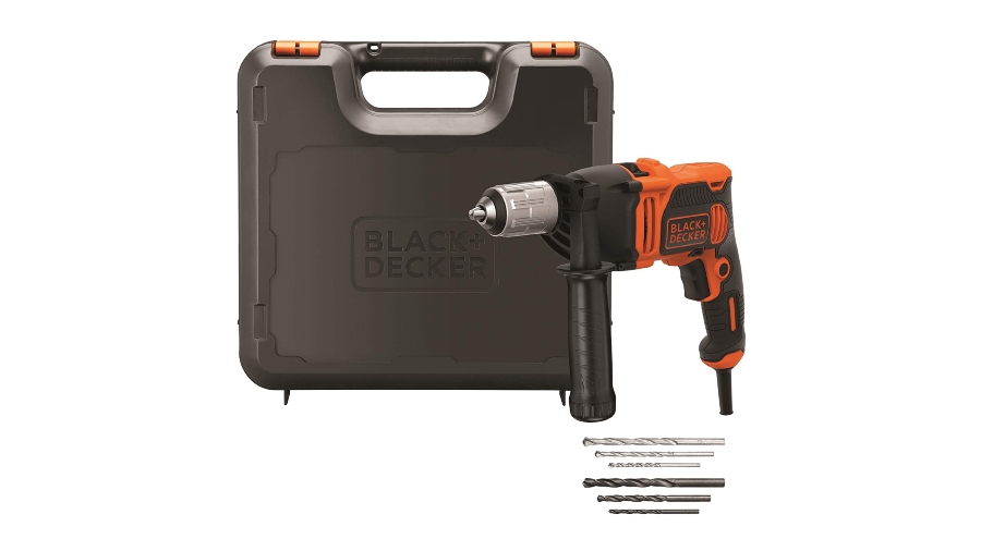 Perceuse à percussion filaire BLACK+DECKER BEH850K-QS