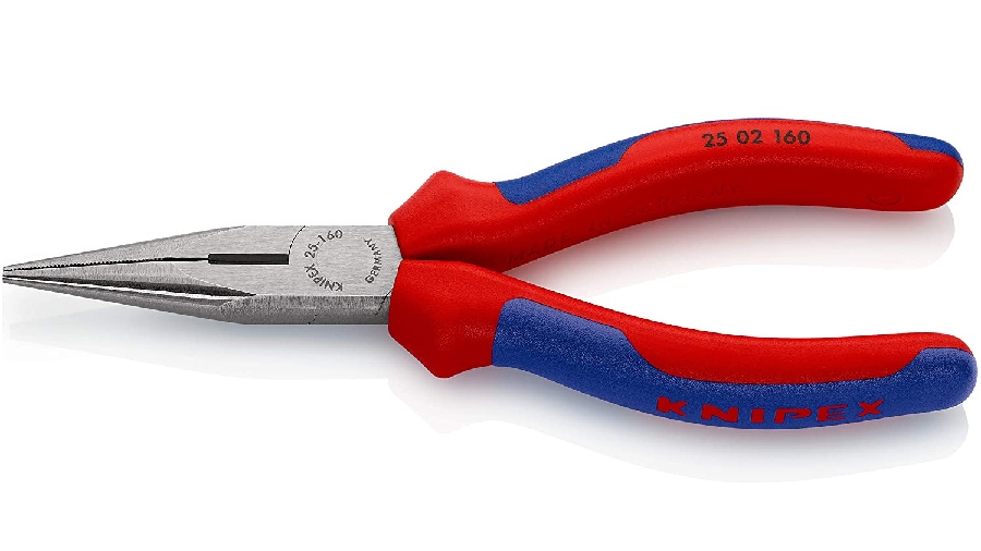 Pince à becs demi-ronds avec tranchant KNIPEX 25 02 160 SB