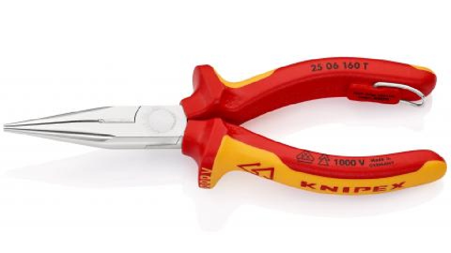 Pince à becs demi-ronds avec tranchant KNIPEX 25 06 160 T