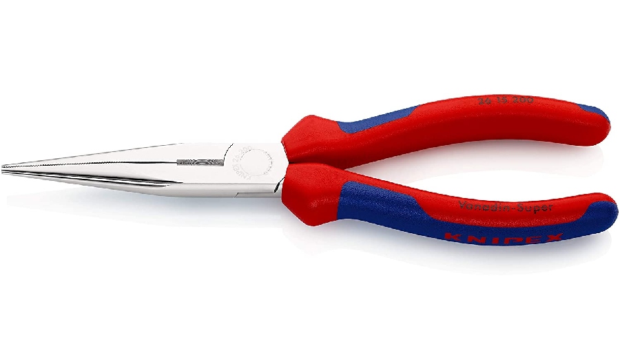 Pince à becs demi-ronds avec tranchant KNIPEX 26 15 200 SB