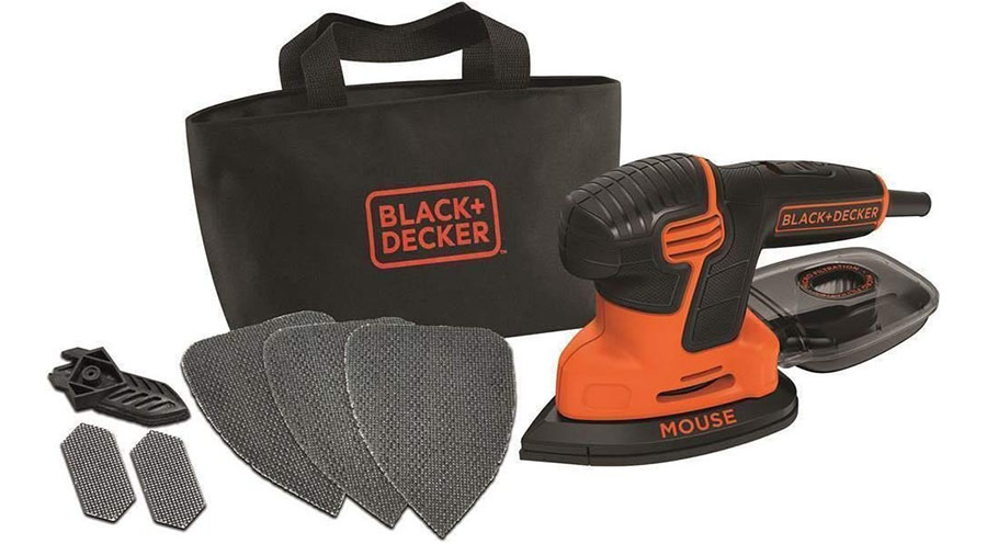 ponceuse mouse filaire black decker KA2000 3 accessoires