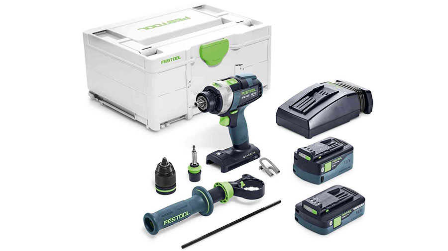 perceuse-visseuse à percussion sans fil QUADRIVE TPC 18/4 5,2/4,0 I-Plus 575605 Festool