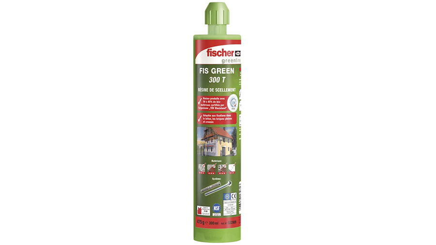 Résine de scellement Fischer FIS Green 470395 cartouche de 300 ml