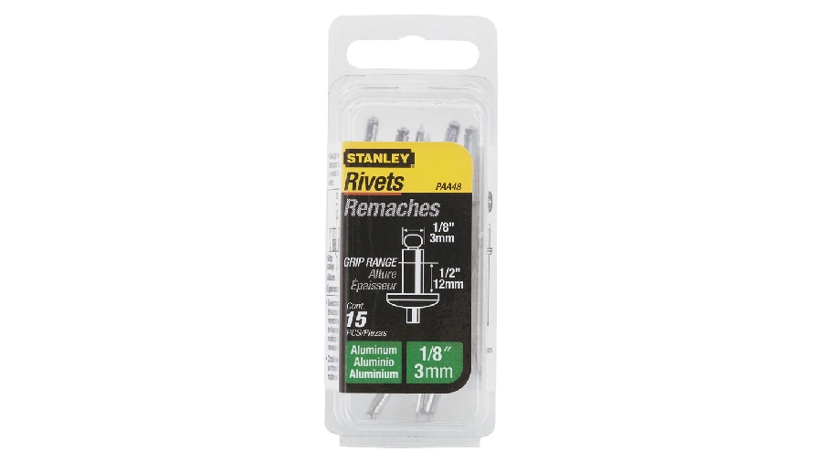 Rivet aluminium 12,7x3 mm Stanley 1-PAA48T Rivet aluminium 12,7x3 mm Stanley 1-PAA48T
