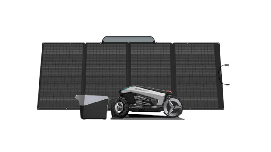 robot tondeuse Blade + batterie et panneau solaire portable EcoFlow