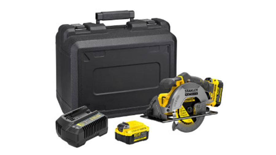 Scie circulaire STANLEY FATMAX SFMCS500M2K V20 18V avec 2 x 4.0 Ah batteries et coffret